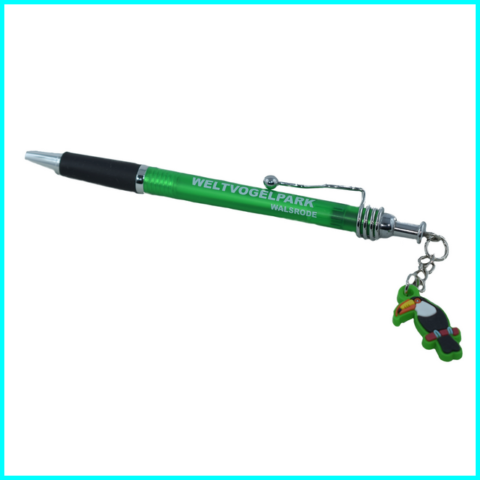 kugelschreiber mit anhänger-tukan-pvc